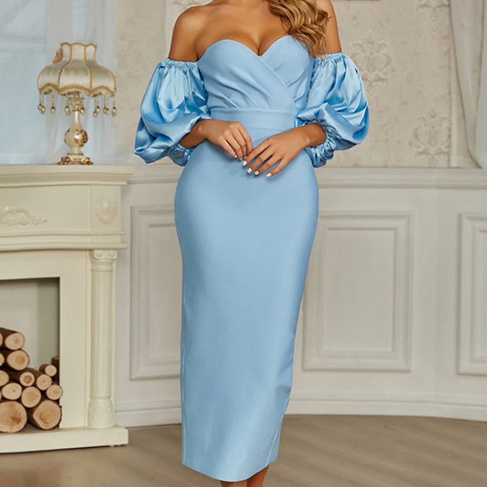 Off-Shoulder Asymmetrical Hem Ruched Dress